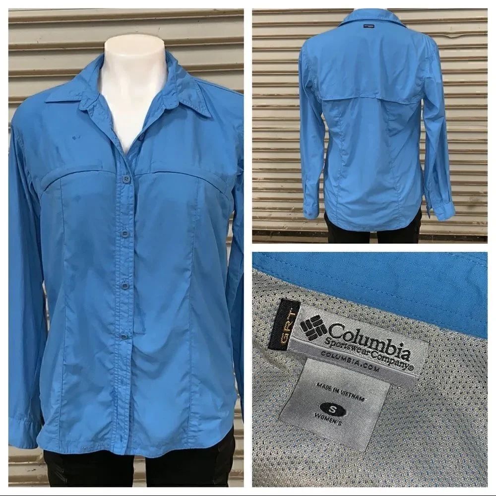 ColumbiaβGRTβventedβrollΒ tabβshirtβsizeβsmall